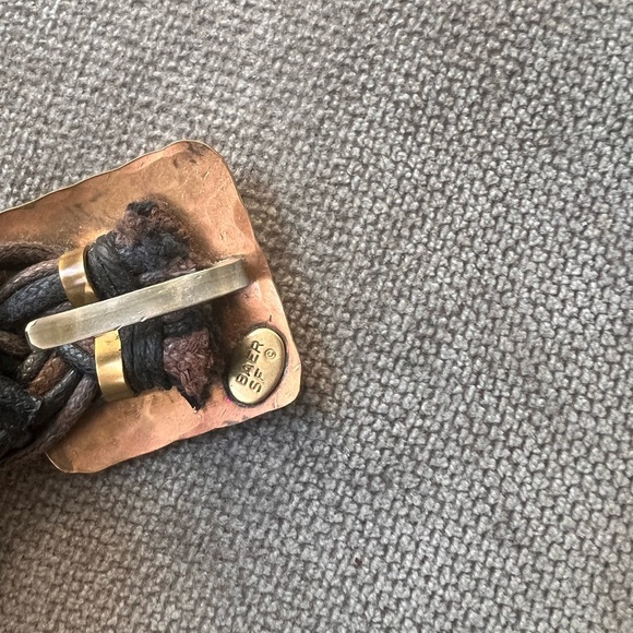 Vintage Majorie Baer SF Mixed Metals Braided Belt - Picture 6 of 6